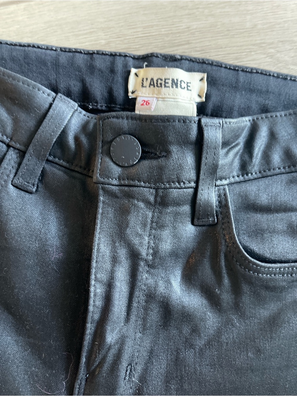 L'AGENCE Men's Skinny Jeans in Black